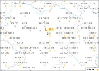 map of Lipa