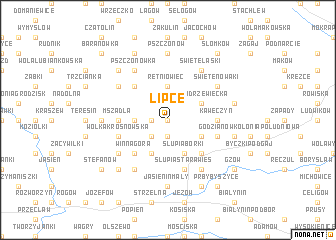 map of Lipce