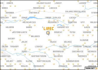 map of Lipec