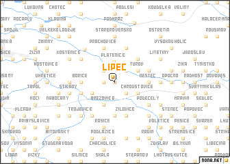 map of Lipec