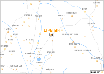 map of Lipenja