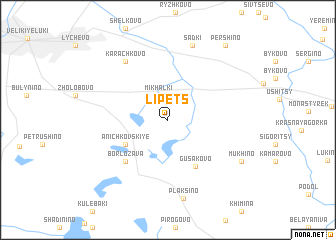 map of Lipets