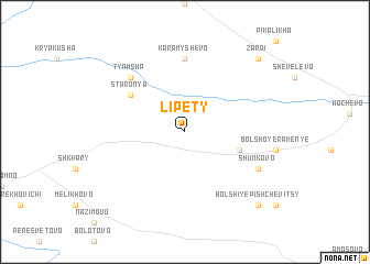 map of Lipety