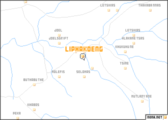 map of Liphakoeng