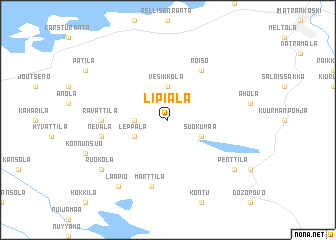 map of Lipiälä