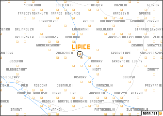 map of Lipice