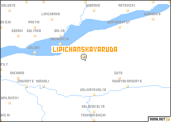 map of Lipichanskaya Ruda
