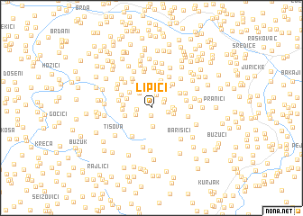 map of Lipići