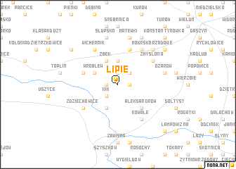 map of Lipie