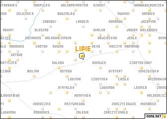 map of Lipie