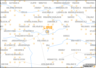 map of Lipie