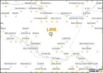 map of Lipie