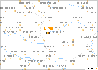 map of Lipie