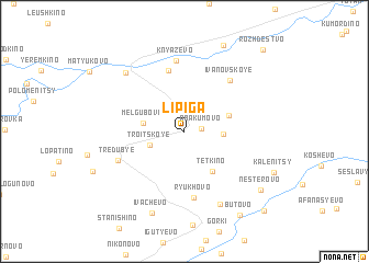 map of Lipiga