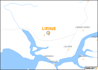 map of Lipihué