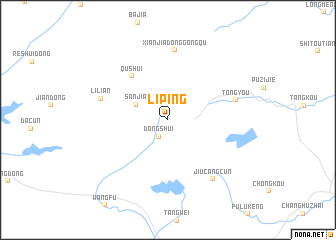 map of Liping