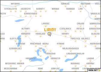 map of Lipiny