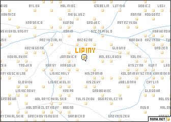 map of Lipiny