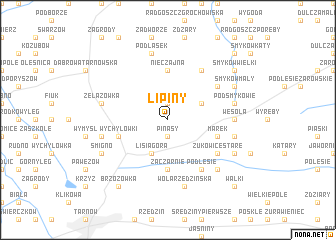 map of Lipiny