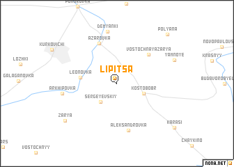 map of Lipitsa