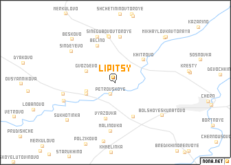 map of Lipitsy