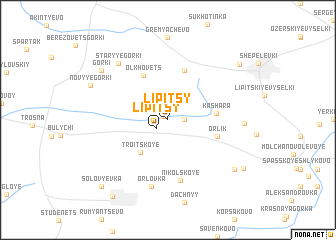 map of Lipitsy