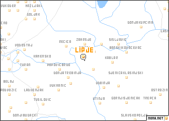 map of Lipje