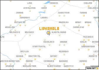 map of Lipka Mała