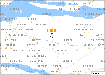 map of Lipki