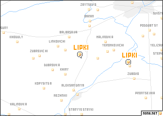 map of Lipki