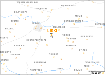 map of Lipki