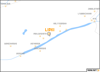 map of Lipki