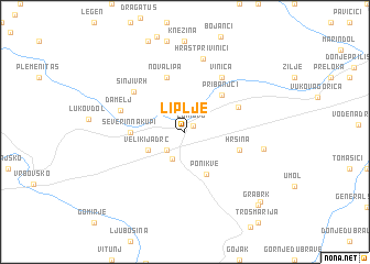 map of Liplje