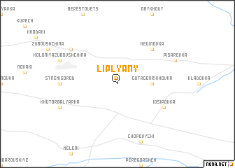 map of Liplyany