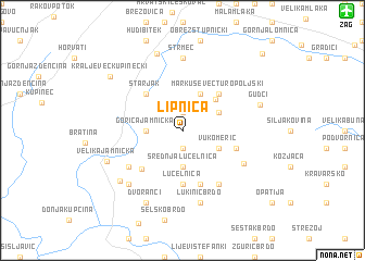 map of Lipnica