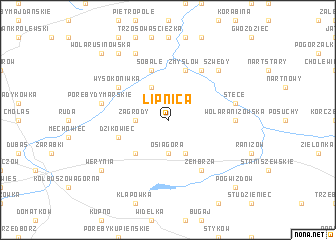 map of Lipnica