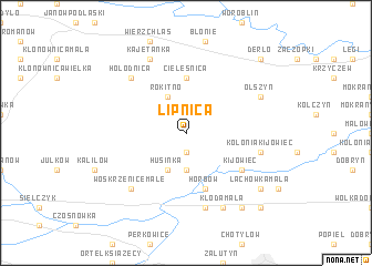 map of Lipnica