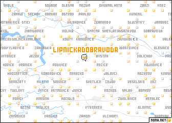 map of Lipnická Dobrá Voda