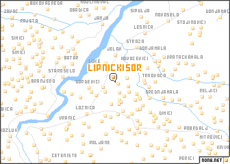 map of Lipnički Šor