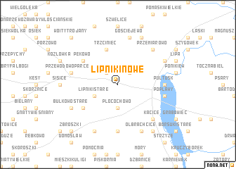 map of Lipniki Nowe