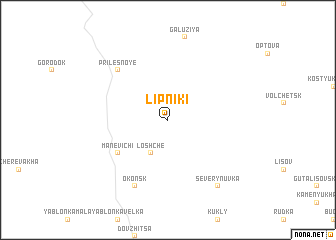 map of Lipniki