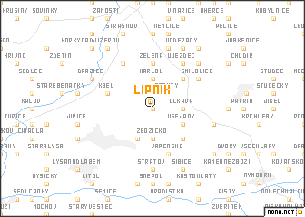 map of Lipník