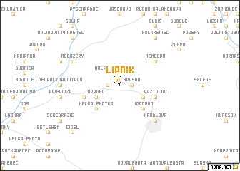 map of Lipník