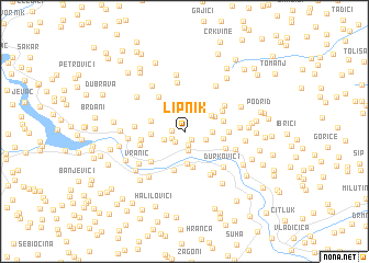 map of Lipnik