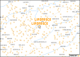 map of Liporašće