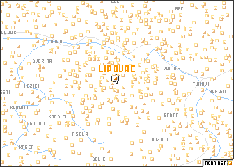 map of Lipovac