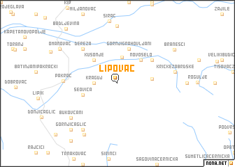 map of Lipovac