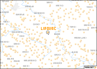 map of Lipovac