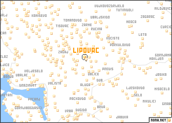 map of Lipovac