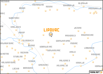 map of Lipovac